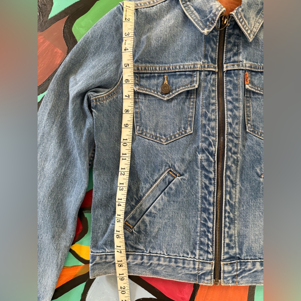 Levi’s Zip-up Blue Denim Jacket - Picture 4 of 6